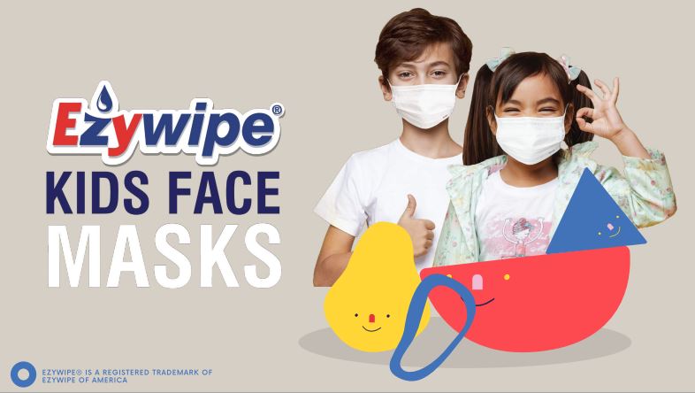 Ezywipe Kids Mask 30 Individually Wrapped, Super High Quality