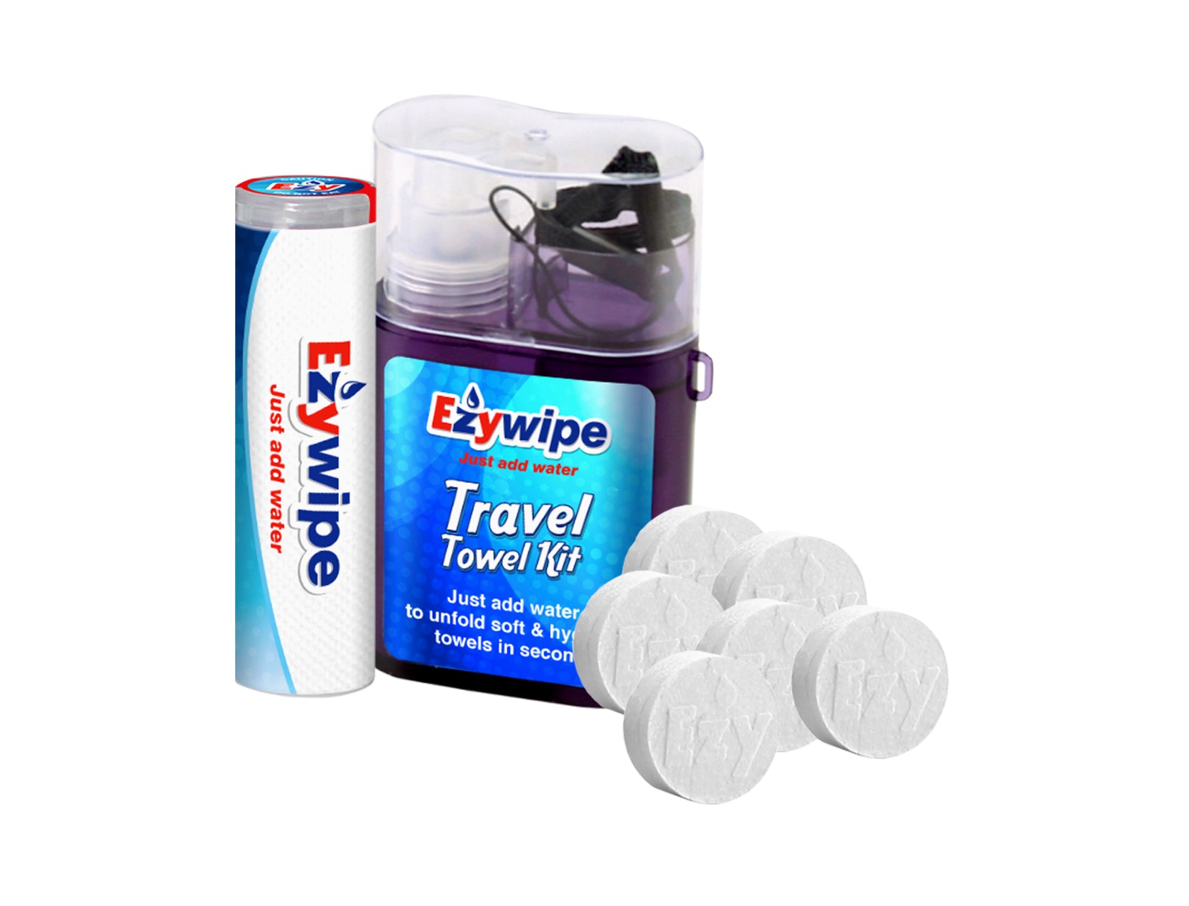 Travel Towel Kit + Tube - buyezywipe.com